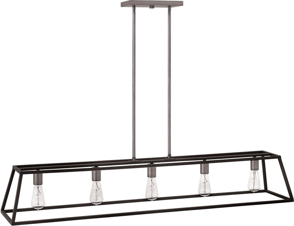 Hinkley Fulton 5-Light Chandelier Aged Zinc 3335DZ