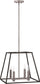Hinkley Fulton 4-Light Foyer Chandelier Aged Zinc 3334DZ