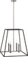 Hinkley Fulton 4-Light Foyer Chandelier Aged Zinc 3336DZ