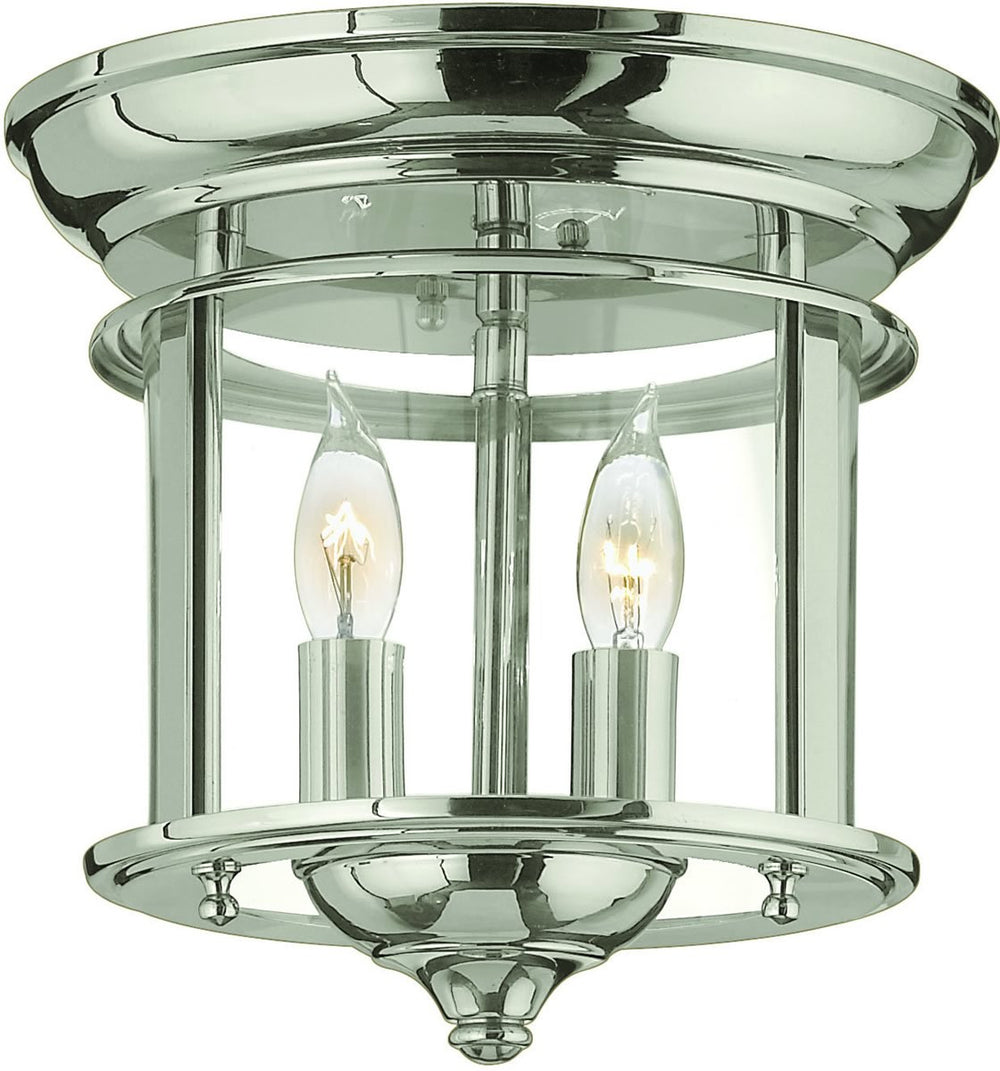 Hinkley Gentry 2-Light Chandelier Polished Nickel 3474HR