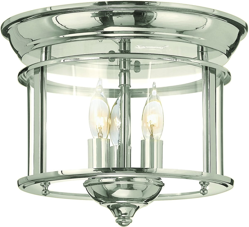 Hinkley Gentry 3-Light Chandelier Polished Nickel 3473PN         