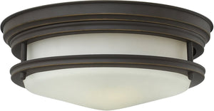 12"W Hadley 2-Light Flush Foyer Oil Rubbed Bronze