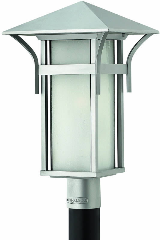 20"H Harbor 1-Light Outdoor Post Lantern Titanium