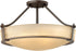 Hinkley Hathaway 3-Light LED Semi-Flush Foyer Light Olde Bronze 3221OBLED