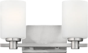 13"W Karlie 2-Light Bath Light Brushed Nickel