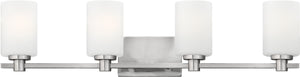 32"W Karlie 4-Light Bath Light Brushed Nickel