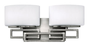 16"W Lanza 2-Light Bathroom Vanity Antique Nickel