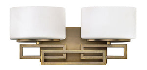 16"W Lanza 2-Light Bathroom Vanity Brushed Bronze
