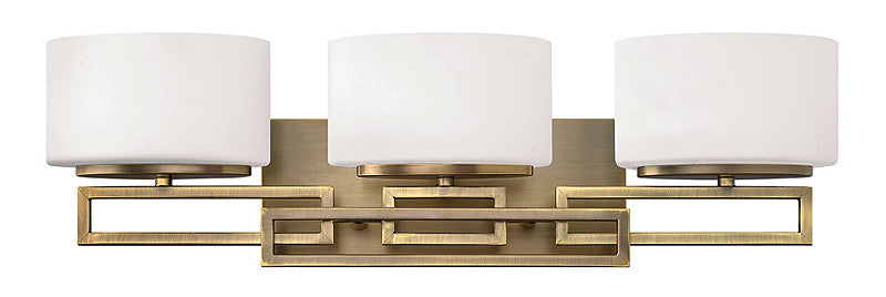 25"W Lanza 3-Light Bathroom Vanity Brushed Bronze