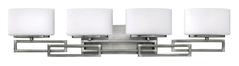 34"W Lanza 3-Light Bathroom Vanity Antique Nickel