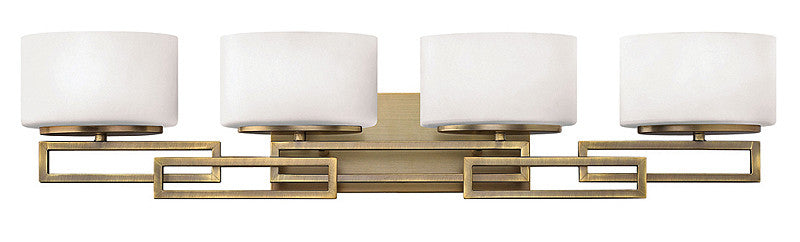 34"W Lanza 4-Light Bathroom Vanity Brushed Bronze