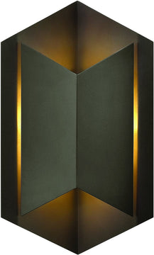 15"H Lex 1-Light Outdoor Wall Light Bronze 2714BZ