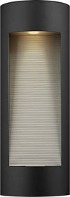 24"H Luna 2-Light Outdoor Wall Mount Satin Black