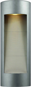 24"H Luna 2-Light Outdoor ADA Wall Lantern Titanium