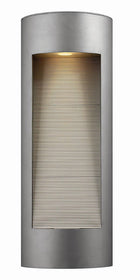 24"H Luna 2-Light LED Outdoor Wall Mount Titanium