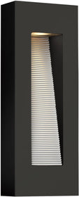 16"H Luna 2-Light LED Outdoor Wall Light Satin Black