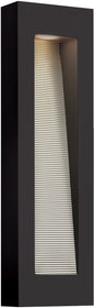 24"H Luna 2-Light Outdoor Wall Light Satin Black