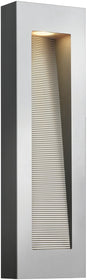 24"H Luna 2-Light LED Outdoor Wall Light Titanium