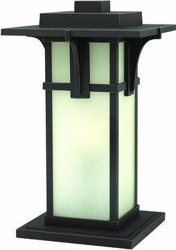 18"H Manhattan 1-Light Outdoor Pier Mount Oil Rubbed Bronze