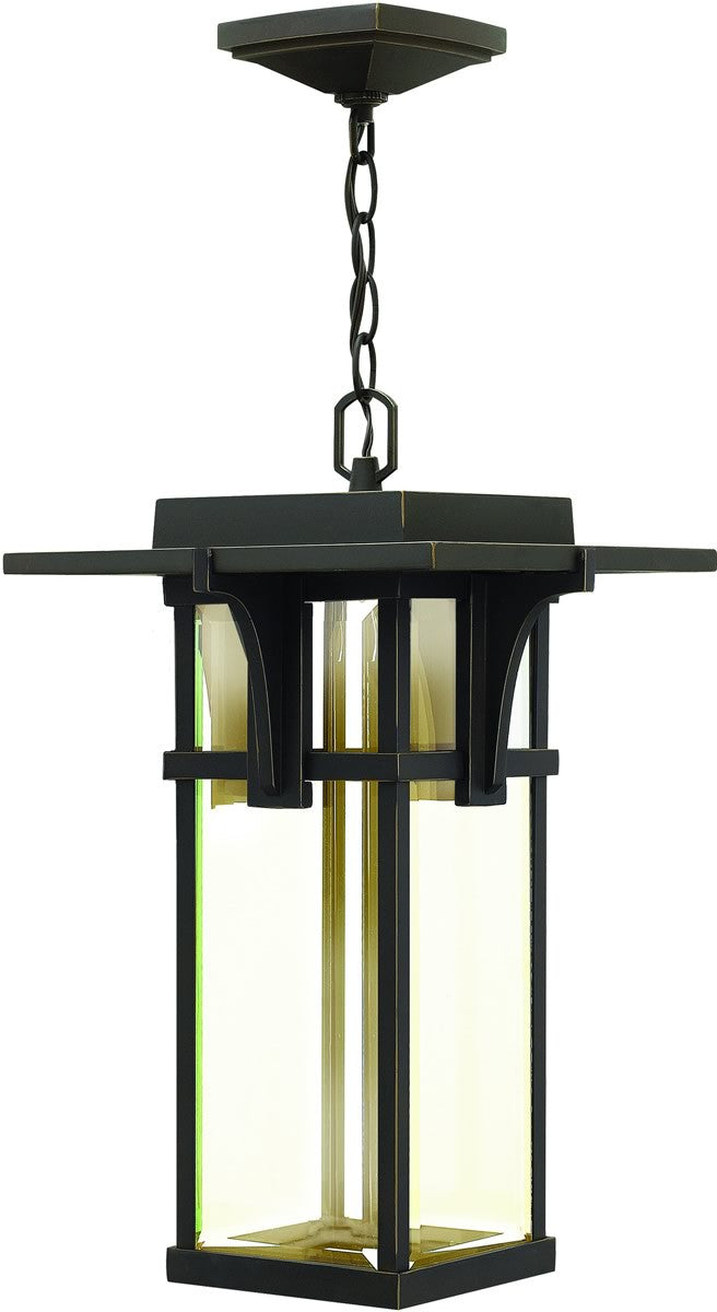 Hinkley Manhattan 1-Light Outdoor Pendant Light Oil Rubbed Bronze 2322OZ-LED