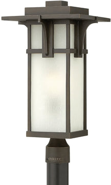 22"H Manhattan 1-Light Post Outdoor Oil Rubbed Bronze