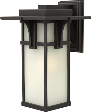 19"H Manhattan 1-Light Wall Outdoor Oil Rubbed Bronze