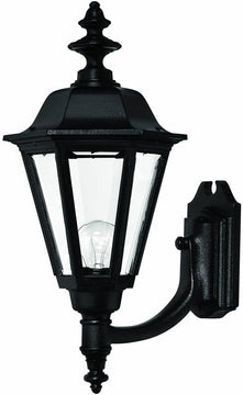 23"H Manor House 1-Light Large Outdoor Wall Lantern Black