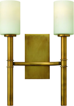13"W Margeaux 2-Light Wall Sconce Vintage Brass