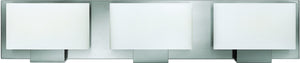 24"W Mila 3-Light Bath Light Brushed Nickel