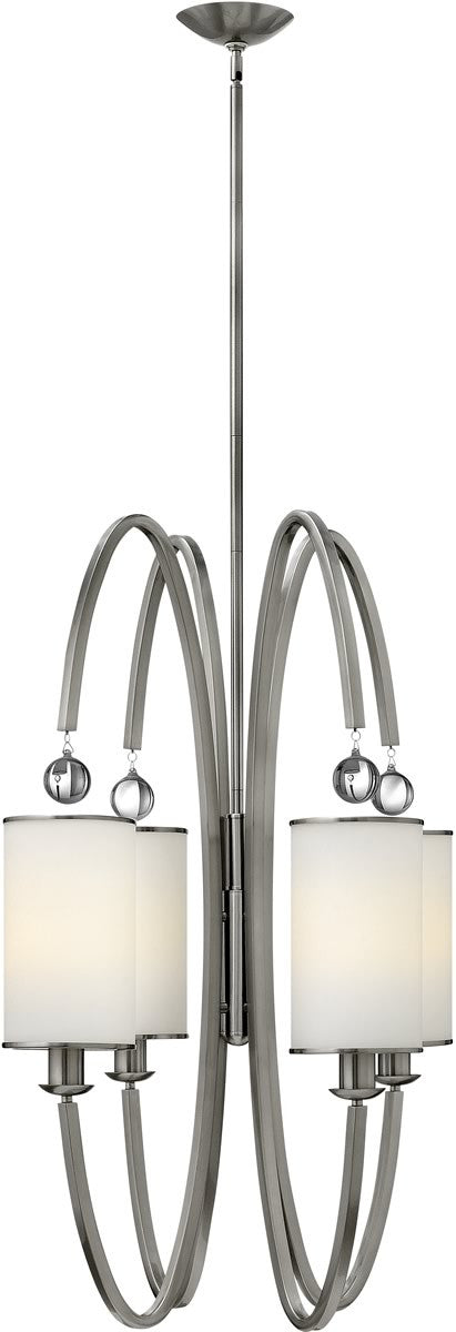 Hinkley Monaco 4-Light Foyer Brushed Nickel 4858BN