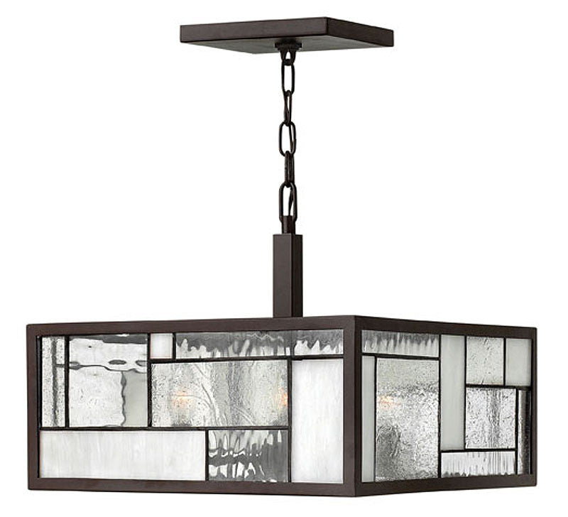 Hinkley Mondrian 4-Light Foyer Pendant Buckeye Bronze 4571KZ