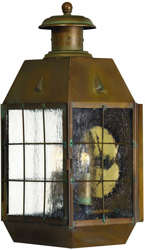 Hinkley Nantucket 2-Light Outdoor Wall Lantern Aged Brass 2374AS