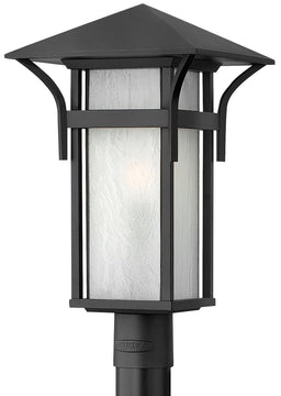 20"H Harbor Outdoor Post Lantern Satin Black