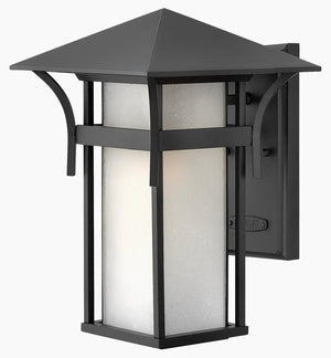 14"H Harbor Outdoor Wall Lantern Satin Black