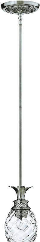 Hinkley Plantation 1-Light Mini Pendant Polished Antique Nickel 5317PL