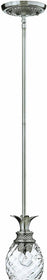 5"W Plantation 1-Light Mini Pendant Polished Antique Nickel