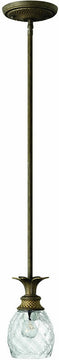 5"W Plantation 1-Light Mini Pendant Pearl Bronze