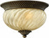Hinkley Plantation 2-Light Outdoor Flush Mount Fixture Pearl Bronze 2128PZ