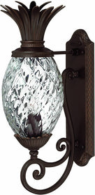 21"H Plantation 1-Light Outdoor Wall Lantern Copper Bronze