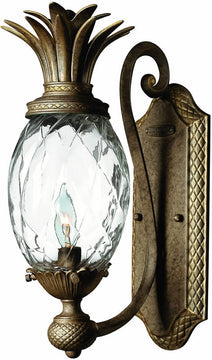6"W Plantation 1-Light Wall Sconce Pearl Bronze
