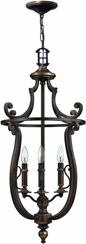 Hinkley Plymouth 4-Light Foyer Chandelier Olde Bronze 4254OB
