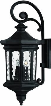 32"H Raley 4-Light Large Outdoor Wall Lantern Museum Black