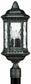 Hinkley Regal 3-Light Large Outdoor Post Lantern Black Granite 1721BG