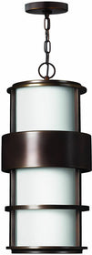 10"W Saturn 1-Light Outdoor Pendant Metro Bronze