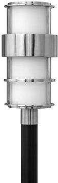 22"H Saturn 1-Light Outdoor Post Mount Stainless Steel