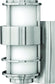 Hinkley Saturn 1-Light Outdoor Wall Light Stainless Steel 1900SS-LED