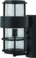 Hinkley Saturn 1-Light Outdoor Wall Light Satin Black 1904SK         