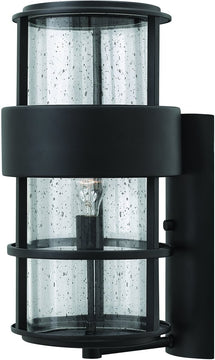 20"H Saturn 1-Light Outdoor Wall Light Satin Black 1905SK