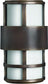 Hinkley Saturn 2-Light Outdoor Wall Light Metro Bronze 1908MT-LED