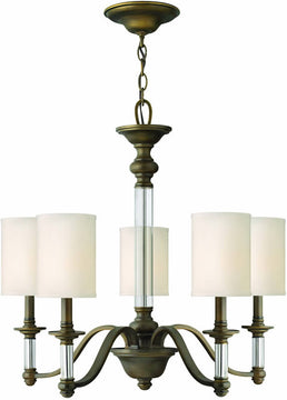 26"W Sussex 5-Light Chandelier English Bronze
